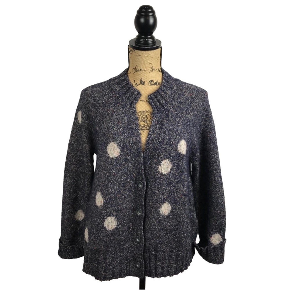ISCHIKO Wool Blend Cardigan Sweater